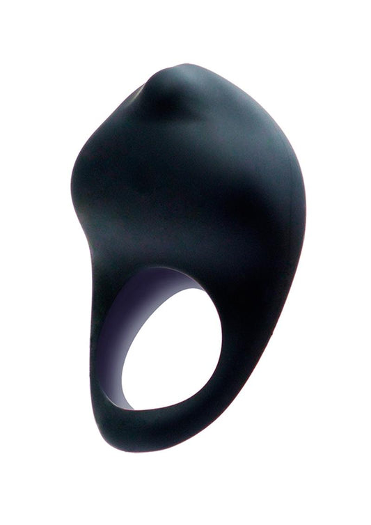 Vedo Roq Rechargeable Vibrating Silicone Cock Ring - Just - Black